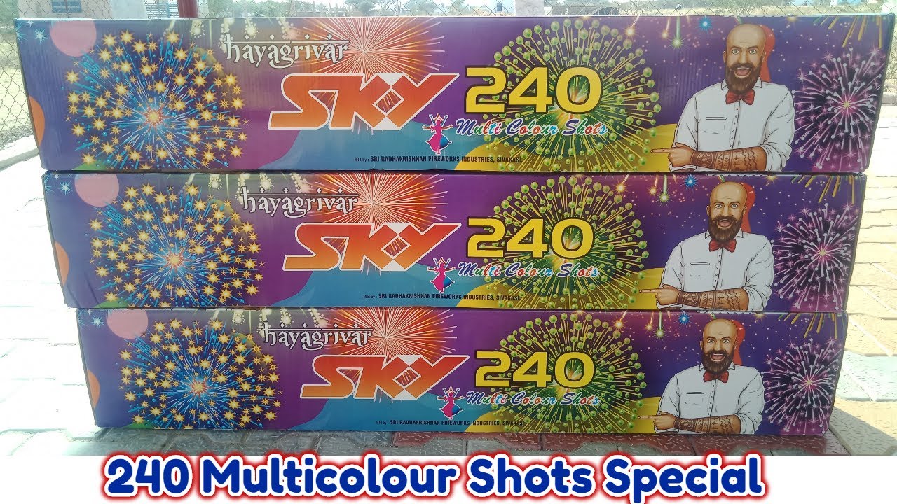 240 shot multicolor — Dhaya Crackers Sivakasi
