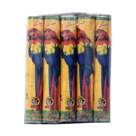 4" Parrot — Dhaya Crackers Sivakasi
