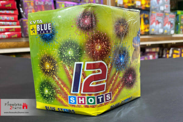 12 Shots Red & Green Bomb — Dhaya Crackers Sivakasi