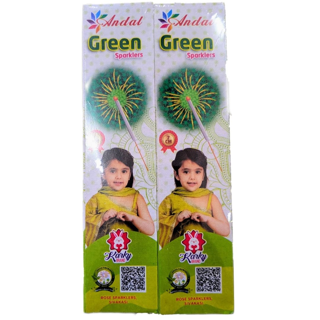 10 cm green — Dhaya Crackers Sivakasi
