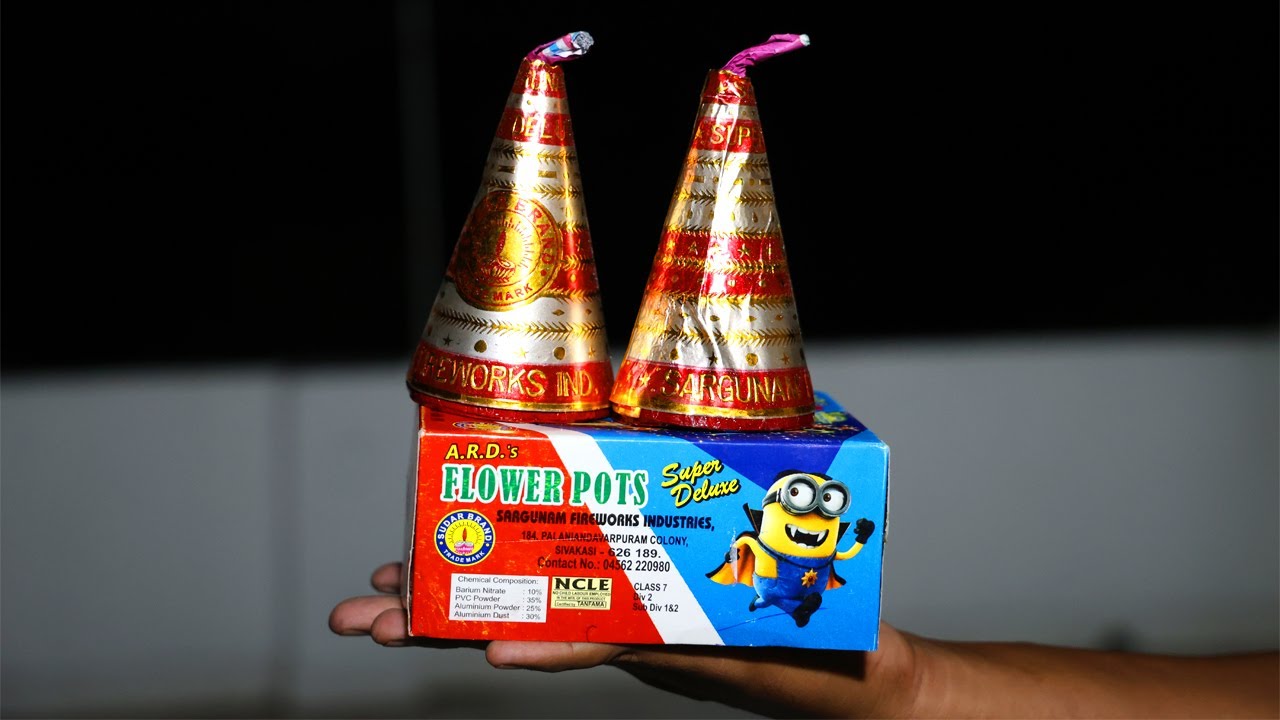 Flower pots super (Dlx) 2 (pcs) — Dhaya Crackers Sivakasi